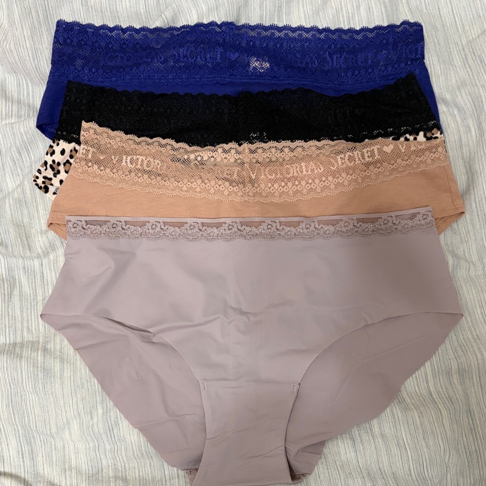 Victoria's Secret Panties Set - Blue, Black, Leopard, Tan, Gray